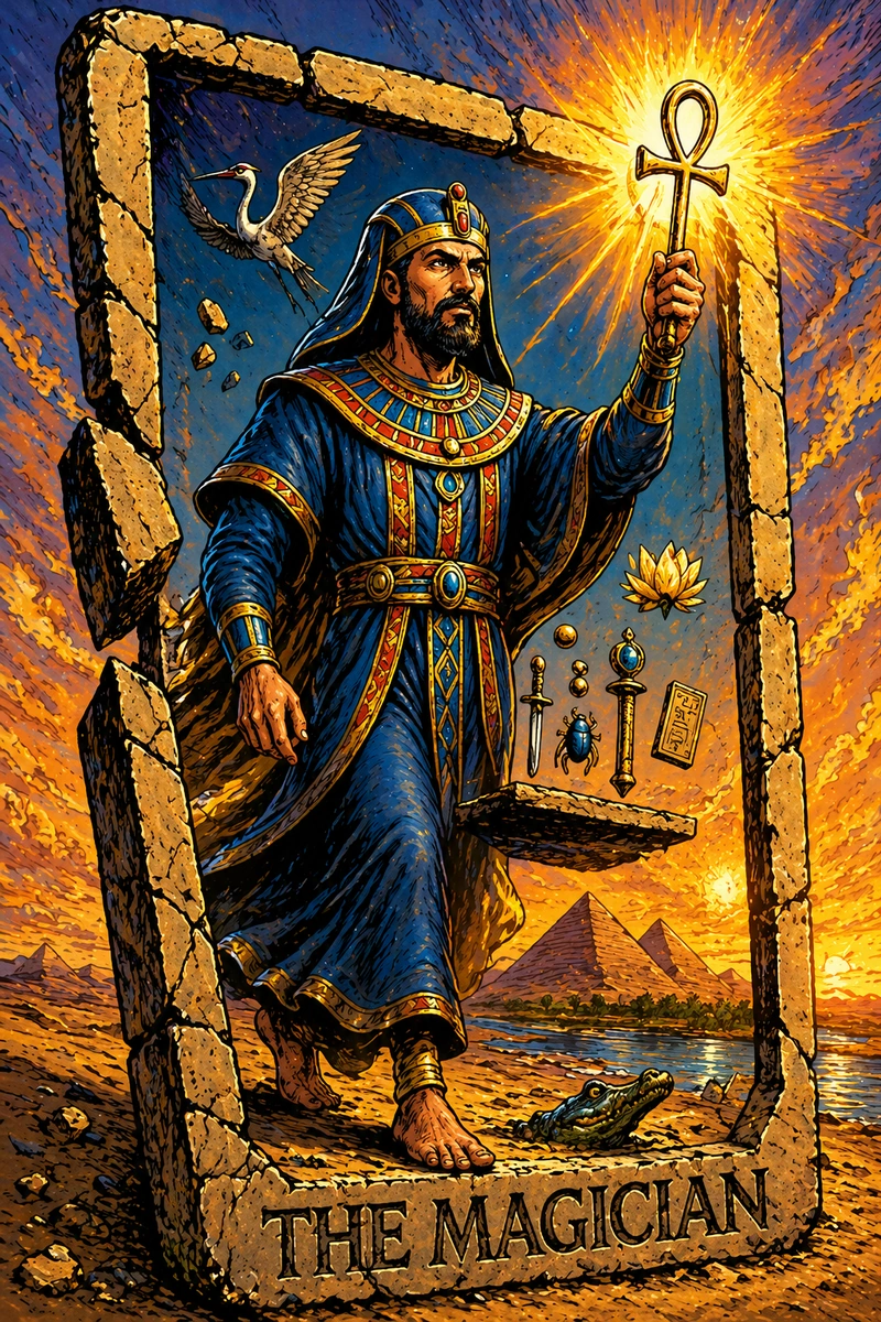 Tarot Egipcio 3D · Carta 1